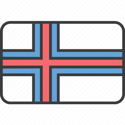 Country, european, faroe, flag, island, national icon - Download on Iconfinder