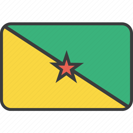 Country, flag, french, guiana, guianese, national icon - Download on Iconfinder