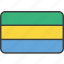african, country, flag, gabon, gabonese, national 