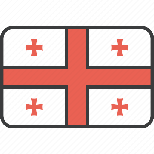Country, european, flag, georgia, georgian, national icon - Download on Iconfinder