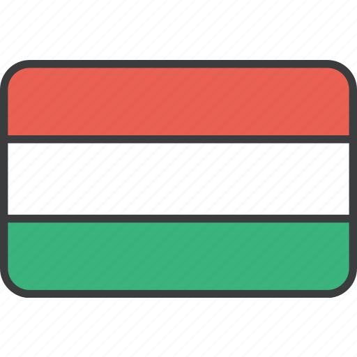 Country, european, flag, hungarian, hungary, national icon - Download on Iconfinder