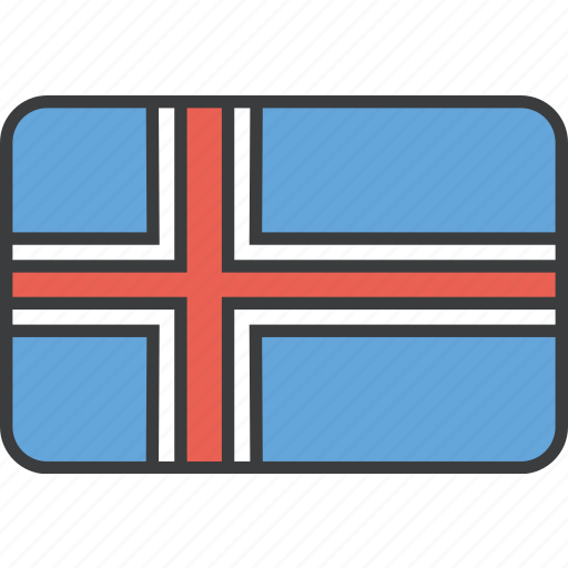 Country, european, flag, iceland, icelandic, national icon - Download on Iconfinder