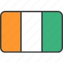 african, coast, cote, country, divoire, flag, ivory