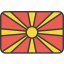 asian, country, flag, macedonia, macedonian, national 
