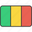 african, country, flag, mali, national 