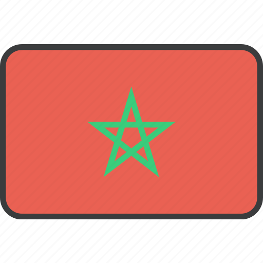 African, country, flag, morocco, moroccan, national icon - Download on Iconfinder