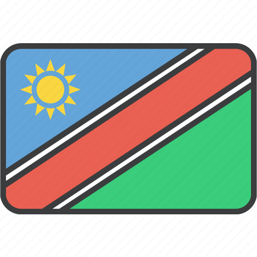 African, country, flag, namibia, namibian, national icon - Download on Iconfinder
