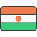african, country, flag, niger, national
