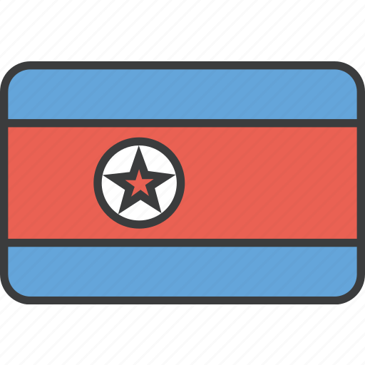 Asian, country, flag, korea, korean, north, national icon - Download on Iconfinder