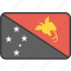 country, flag, guinea, new, papua, national 