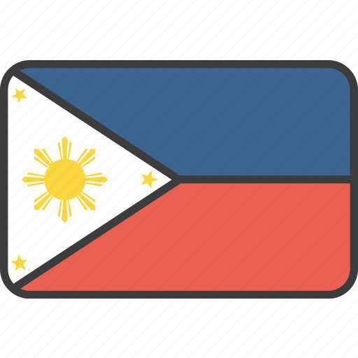Asian, country, filipino, flag, philippines, national icon - Download on Iconfinder