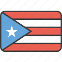 country, flag, puerto, rico, national