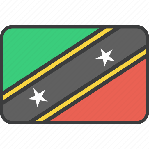 Country, flag, islands, kitts, nevis, saint, national icon - Download on Iconfinder