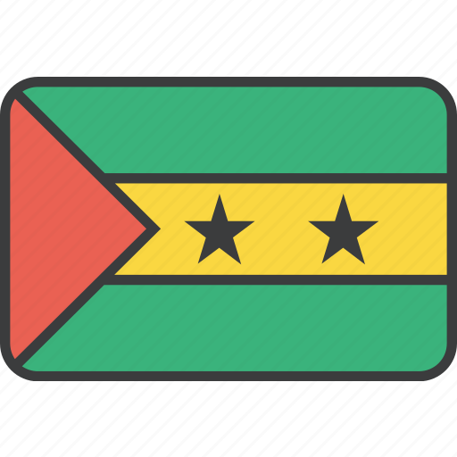 Country, flag, sao, tome, national icon - Download on Iconfinder
