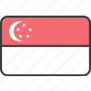asian, country, flag, singapore, singaporean, national
