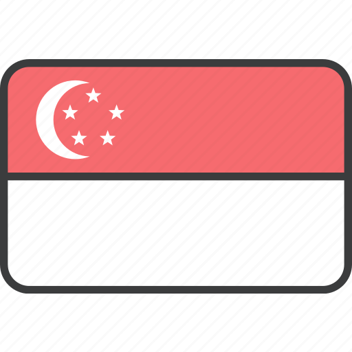 Asian, country, flag, singapore, singaporean, national icon - Download on Iconfinder