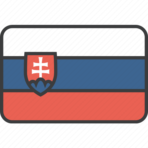 Country, european, flag, slovakia, slovakian, national icon - Download on Iconfinder