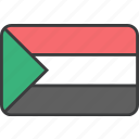 african, country, flag, sudan, national, sudanese