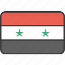 asian, country, flag, syria, syrian, national