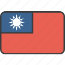 asian, country, flag, taiwan, taiwanese, national