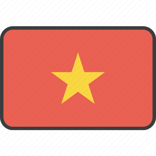 Asian, country, flag, vietnam, vietnamese, national icon - Download on Iconfinder