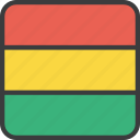 bolivia, bolivian, country, flag