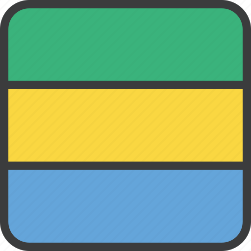 African, country, flag, gabon, gabonese icon - Download on Iconfinder