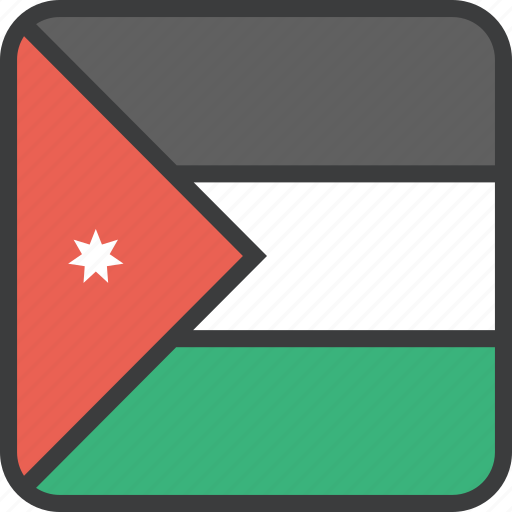 Asian, country, flag, jordan icon - Download on Iconfinder