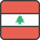 asian, country, flag, lebanese, lebanon