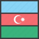 asian, azerbaijan, country, flag