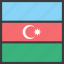 asian, azerbaijan, country, flag 