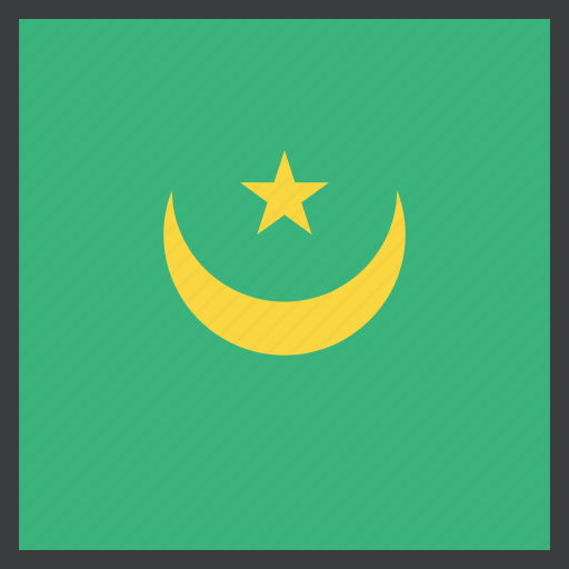 African, country, flag, mauritania icon - Download on Iconfinder
