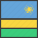 african, country, flag, rwanda