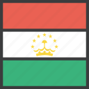 asian, country, flag, tajikistan