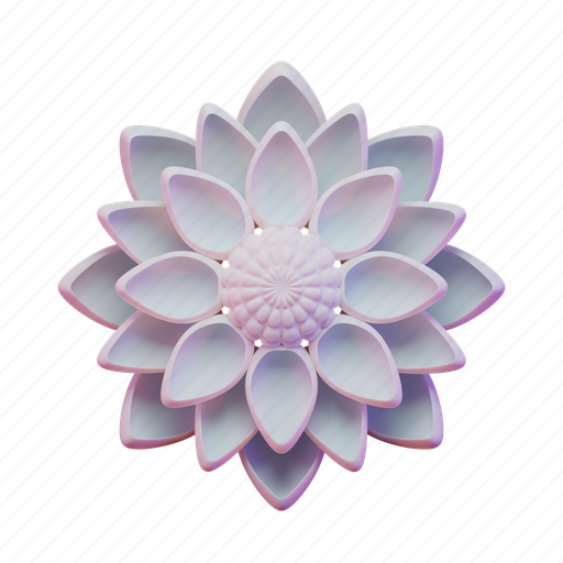 Dahlia, flower, petal, nature 3D illustration - Download on Iconfinder