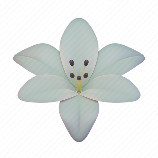 Lily, flower, petal, nature 3D illustration - Download on Iconfinder