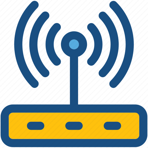 Router, wifi, wifi modem, wireless network, wlan networking icon - Download on Iconfinder