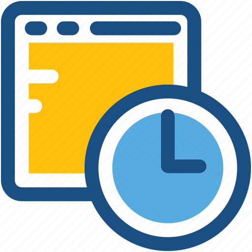 Clock, schedule, screen, time, timer icon - Download on Iconfinder