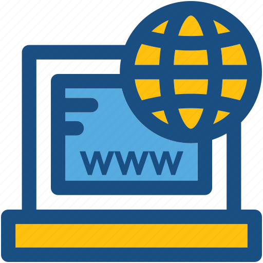 Globe, globe grid, internet, internet connection, laptop icon - Download on Iconfinder
