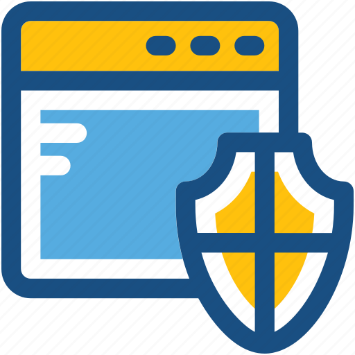 Protection shield, web protection, web screen, web shield icon - Download on Iconfinder