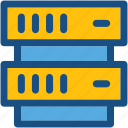 database sharing, information access, server hosting, server rack, shared info