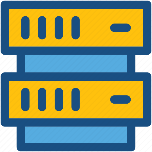 Database sharing, information access, server hosting, server rack, shared info icon - Download on Iconfinder