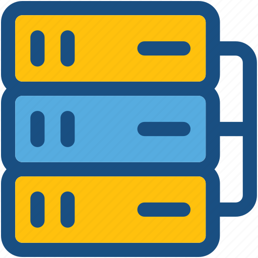 Database sharing, information access, server hosting, server rack, shared info icon - Download on Iconfinder