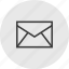 circle, email, envelope, mail, send 