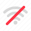 wifi, signal, network, hotspot, disconnect, connection, off