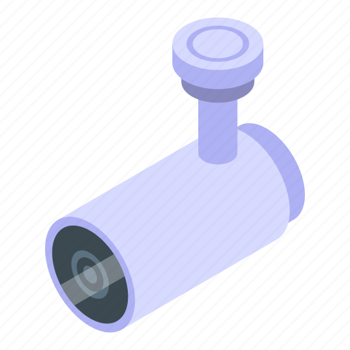 Outdoor, surveillance, camera, isometric icon - Download on Iconfinder