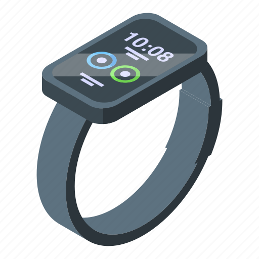 Smart, watch, isometric icon - Download on Iconfinder