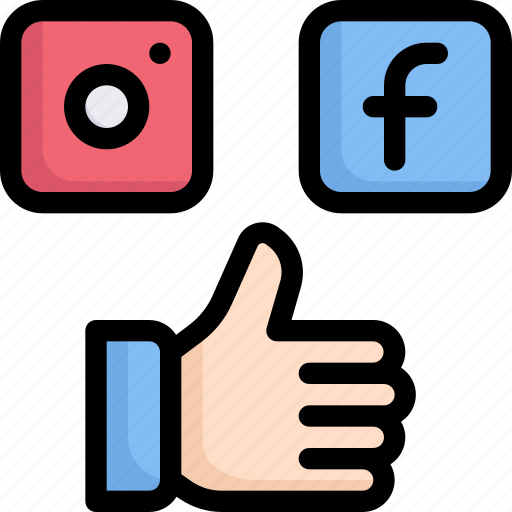 Internet marketing, like, social media, thumb icon - Download on Iconfinder