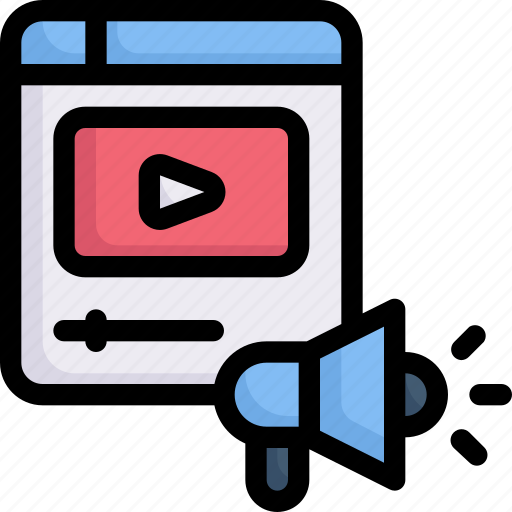 Internet marketing, promotion, video marketing icon - Download on Iconfinder