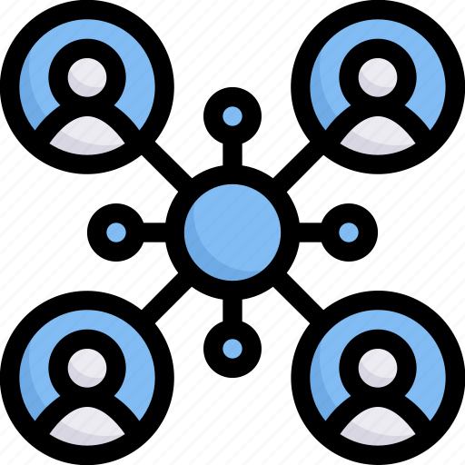 Connection, internet marketing, online, user networking icon - Download on Iconfinder